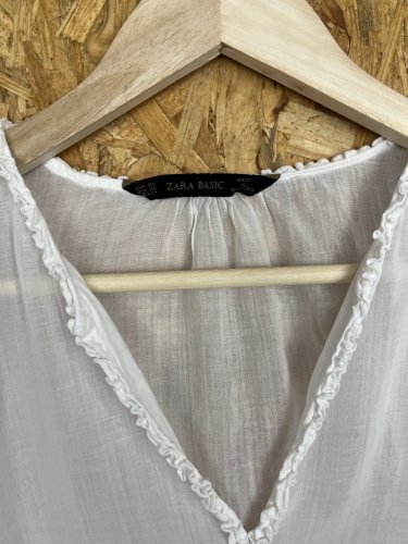 Přírodní tunika ZARA s podílem bavlny a lnu