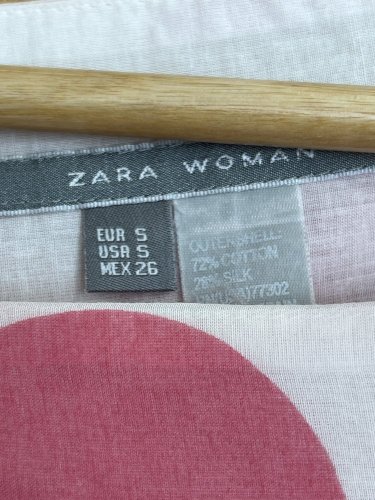 Top ZARA 72 % bavlna 28 % hedvábí