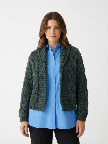 Oversize kardigan Made in Italy 30 % vlna