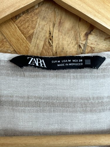 Přírodní tunika ZARA 67 % bavlna 33 % len