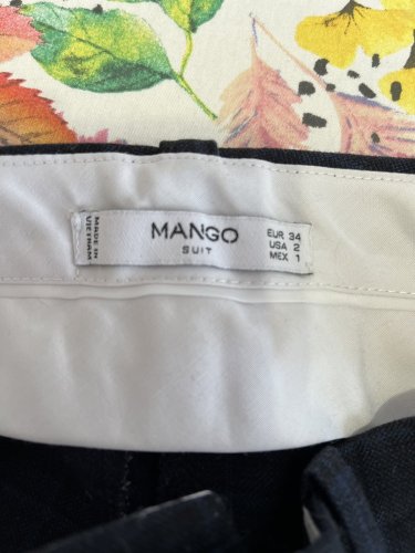Kalhoty Mango 80 % polyester 20 % viskoza