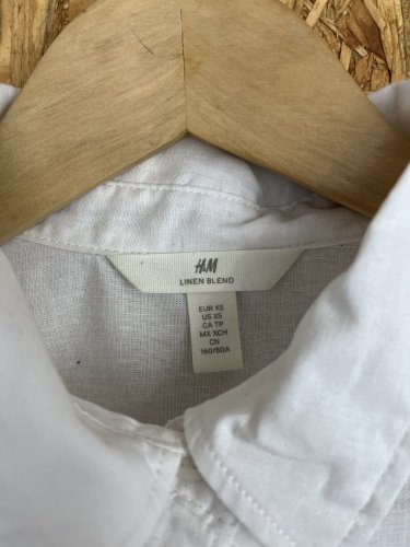 Přírodní košile H&M 52 % len 48 % bavlna