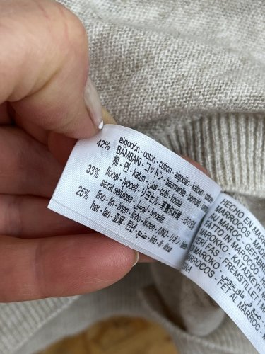 Oversize svetr ZARA 42 % bavlna 33 % lyocel 25 % len