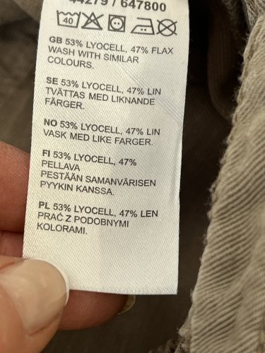Široké kalhoty KappAhl 53 % lyocel 47 % len