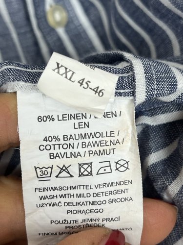 Pánská košile Nils Sundstrom 60 % len 40 % bavlna