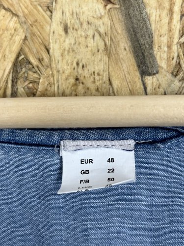 Riflové šaty Made in Italy 100 % bavlna