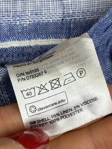 Lněné kraťasy H&M 95 % len