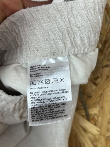 Pánské kraťasy H&M 55 % len 45 % bavlna