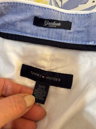 Pánské kalhoty Tommy Hilfiger 98 % bavlna