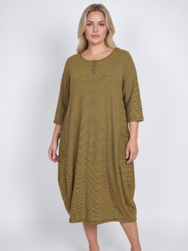 Bavlněné oversize šaty Deerberg 95 % bavlna