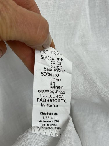 Tunika Made in Italy 50 % bavlna 50 % len