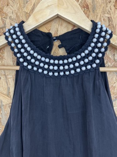 Hedvábný top Made in Italy 100 % hedvábí