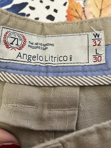 Lněné kalhoty Angelo Litrico 100 % len
