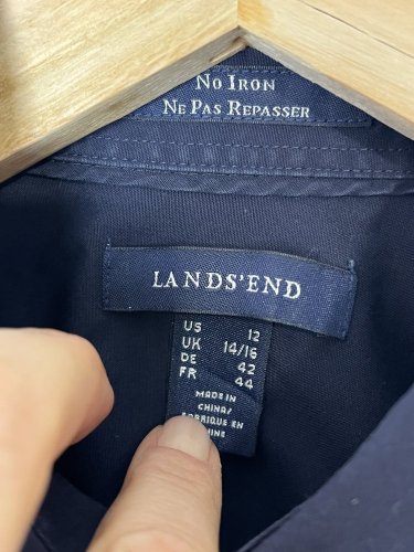Bavlněná košile Lands`End 96 % bavlna