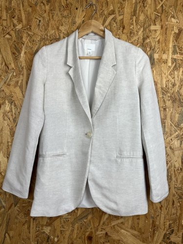 Lněné sako H&M 58 % viskoza 42 % len