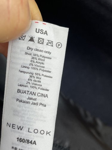 Pánský kabát New Look 38 % vlna