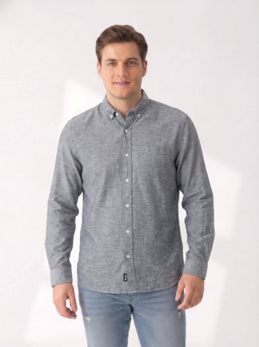 Pánská košile Old Navy 55 % len 45 % bavlna