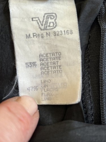 Lněná sukně Made in Italy 47 % len