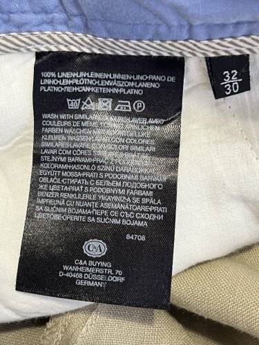 Lněné kalhoty Angelo Litrico 100 % len