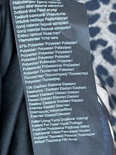 Tygrované šaty Comma, 87 % polyester 13 % elastan