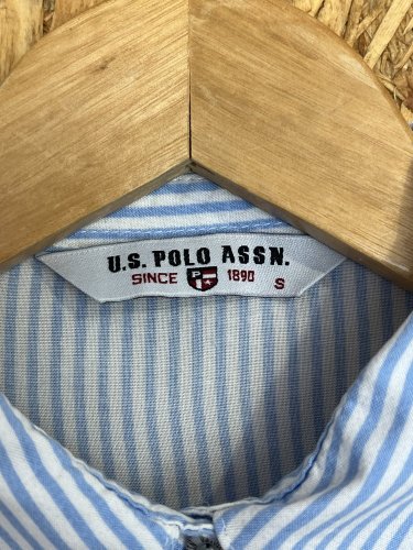 Košilové šaty U.S. Polo Assn. 100 % bavlna