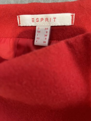 Vlněná sukně Esprit 60 % vlna