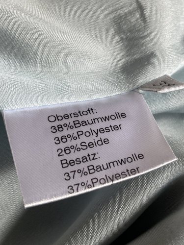 Přírodní sukně Made in Germany 38 % bavlna 26 % hedvábí