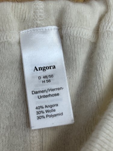 Zateplené podvlíkací kalhoty Angora 40 % angora 30 % vlna