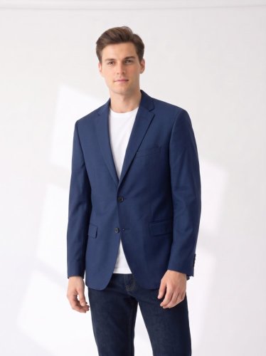 Námořní sako Hugo Boss 100 % vlna