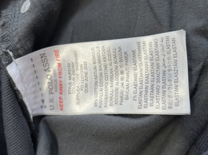 Pánské kalhoty U.S. Polo Assn. 98 % bavlna