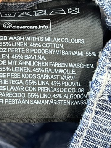 Dětské kalhoty H&M 55 % len 45 % bavlna