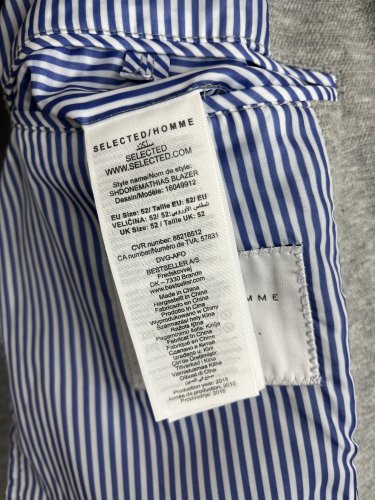 Pánské sako Selected Homme 80 % bavlna