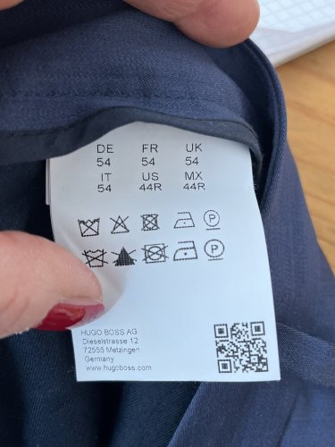Pánské kalhoty Hugo Boss 78 % vlna