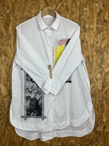 Oversize košile Made in Italy 68 % bavlna