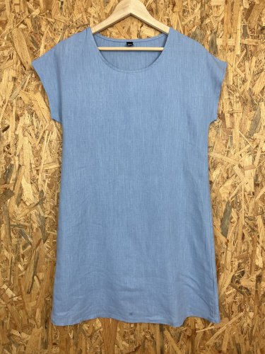 Přírodní šaty Made in Italy s podílem lnu a bavlny