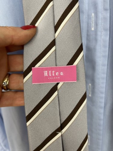 Hedvábná kravata Allea 70 % hedvábí 30 % bavlna