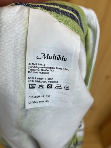 Lněná sukně Multiblu 55 % len 45 % viskoza