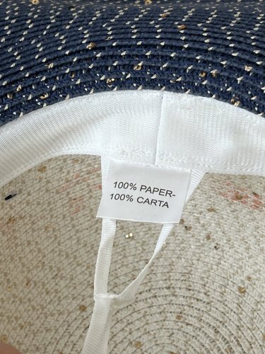 Slaměný klobouk Made i Italy 100 % papír