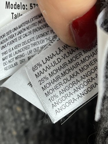 Kardigan Massimo Dutti 65 % vlna 25 % mohér 10 % angora
