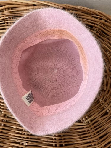 Luxusní klobouk Made in Italy 50 % Angora 50 % mohér