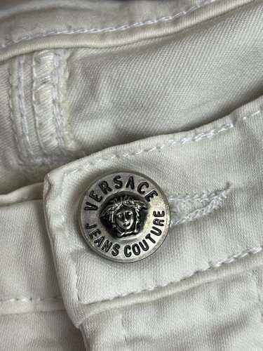 Pánské kalhoty Versace 97 % bavlna