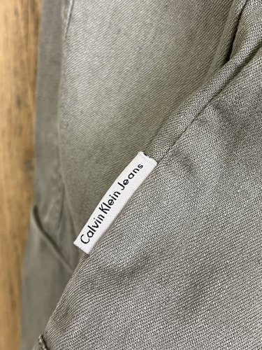 Přírodní sako Calvin Klein Jeans s podílem bavlny a lnu