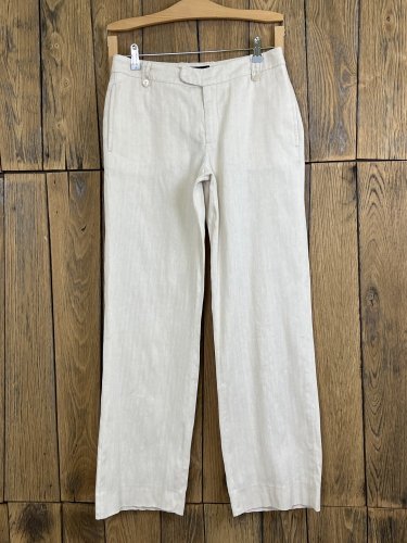 Přírodní kalhoty Stills 76 % len 24 % bavlna