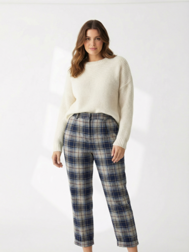Široké kalhoty New Collection 84 % bavlna