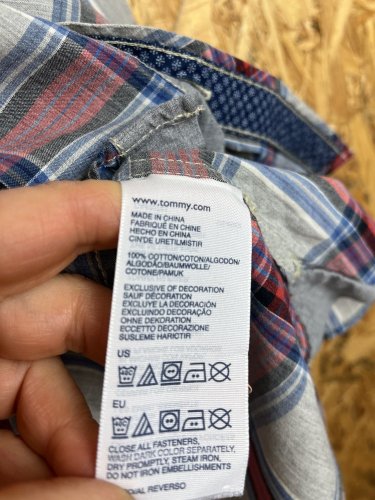 Kostkovaná košile Tommy Hilfiger 100 % bavlna
