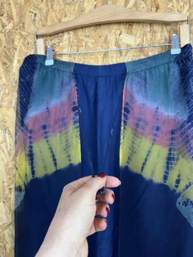 Sukně Made in Italy s podílem hedvábí a viskozy