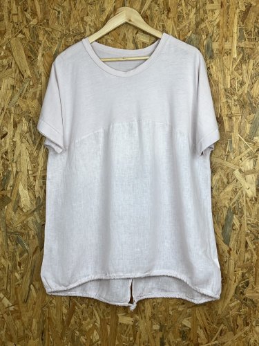 Oversize tunika Made in Italy 50 % bavlna 50 % len