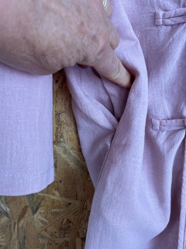 Starorůžové šaty Made in Italy s podílem bavlny a lnu