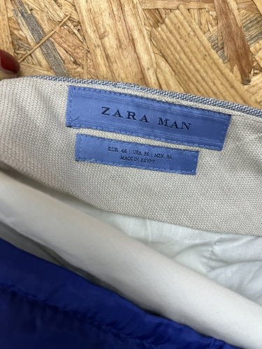 Pánské kalhoty ZARA 48 % ramie 52 % bavlna