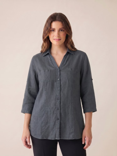 Oversize košile Made in Italy 100 % len